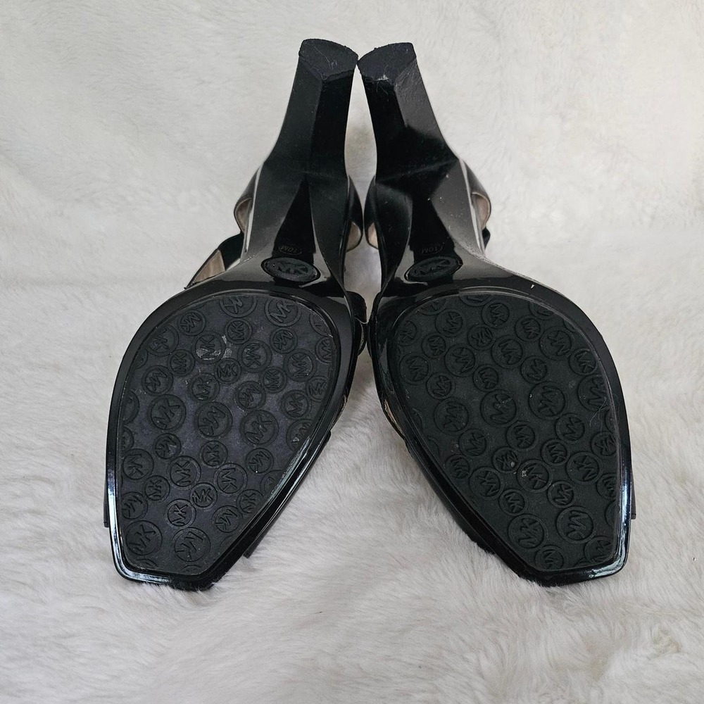 Vintage MICHAEL Michael Kors Black strappy peep toe pump - Picture 5 of 7